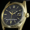 Rolex Datejust 36 Oro Quadrante Nero 1601